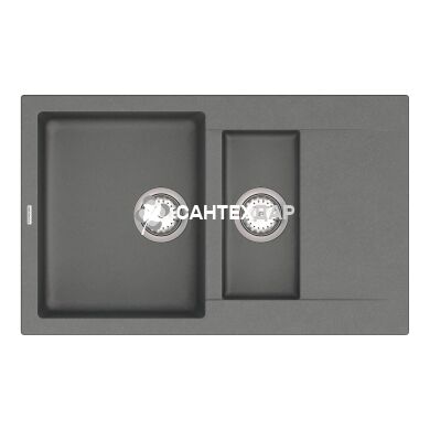 Мойка кварцевая Vankor Orman OMP 04.80 Gray + сифон
