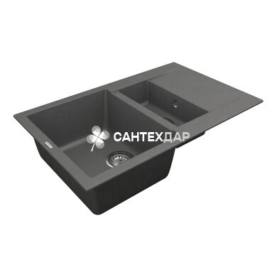 Мойка кварцевая Vankor Orman OMP 04.80 Gray + сифон