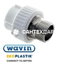 Муфта ППР Wavin Ekoplastik 75*2 1/2 НР под ключ