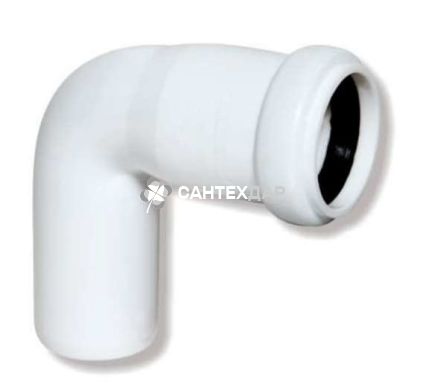 Колено ПП Sewage 32х90° белое