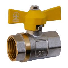 Кран шаровый для газа SD PN30 1" ВВ бабочка