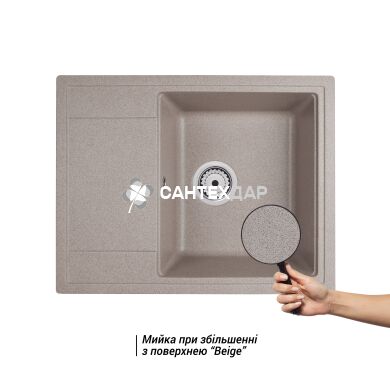 Мойка кухонная Qtap CS 6450 BEI