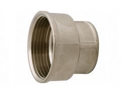 Муфта латунная переходная Gross 1х3/4 ВВ никель