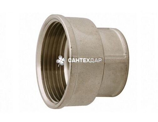 Муфта латунная переходная Gross 1х3/4 ВВ никель
