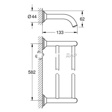 Рушникотримач Grohe EX Essentials Authentic 40654001
