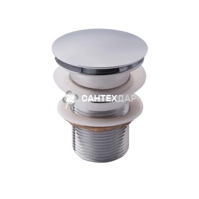 Донный клапан нажимной Potato P62 1 1/4" с переливом