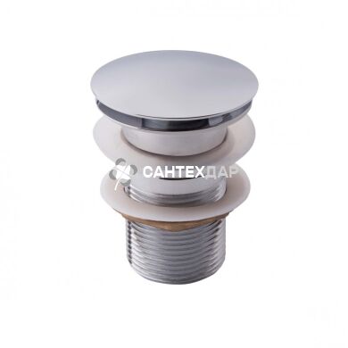 Донный клапан нажимной Potato P62 1 1/4" с переливом