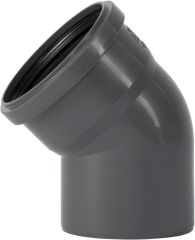 Колено ПП внутренней канализации Ostendorf Safe 125х45&deg;