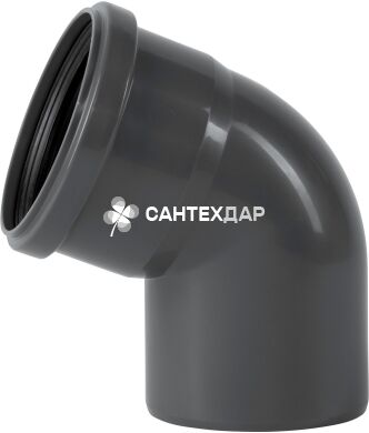 Коліно ПП внутрішньої каналізації Ostendorf Safe 90х67&deg;