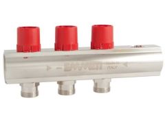 Коллектор подающей линии Emmeti со стопорными устройствами двойной регулировки 1х2 выхода