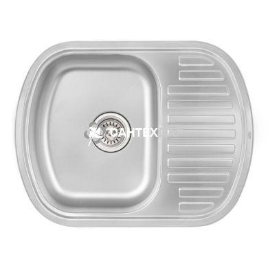 Мийка кухонна з нержавіючої сталі Qtap 6349 Micro Decor 0,8 мм