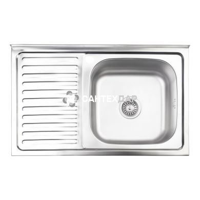 Кухонная мойка Lidz 5080-R Satin 0,8 мм