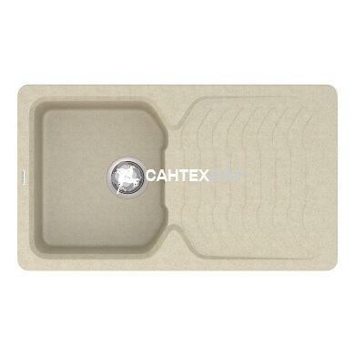 Мийка кварцева Vankor Sigma SMP 02.85 Beige + сифон