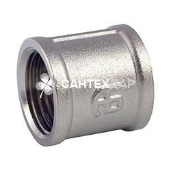 Муфта латунная АБ 3/4 ВВ никель