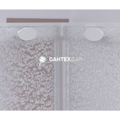 Набор Qtap душевая кабина Presto WHI1099SP5 Pear + поддон Unisquare 309915