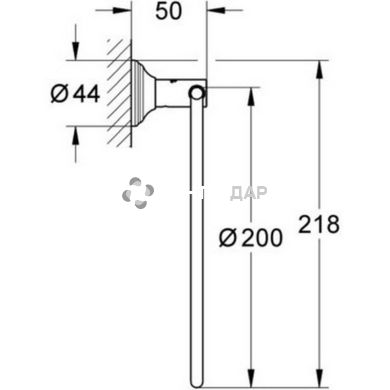 Рушникотримач Grohe EX Essentials Authentic 40655001
