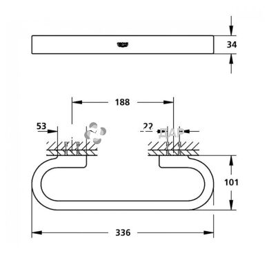 Поручень для ванної Grohe Selection 41064000