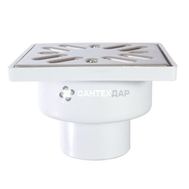 Трап Styron STY-509-50 решетка нержавейка 100 мм вертикальный выпуск 50 мм