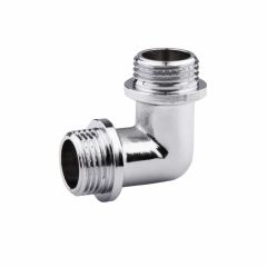 Колено латунное SD Forte 1/2 НН хром