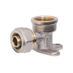 Колено металлопластиковое обжимное Valve 16х1/2" ВР монтажное