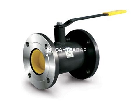 Кран шаровый LD фланцевый DN 32/25 PN 4,0 стандартнопроходной L 140 мм