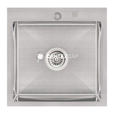 Кухонна мийка нержавіюча Lidz H5050 Brush 3.0/1.0 мм
