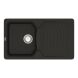 Мойка кварцевая Vankor Sigma SMP 02.85 Black + сифон