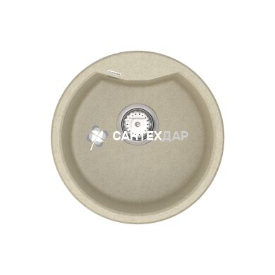 Мойка кварцевая Vankor Vena VMR 01.48 Beige + сифон