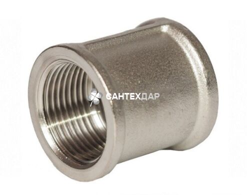Муфта латунная Gross 1/2 ВВ никель
