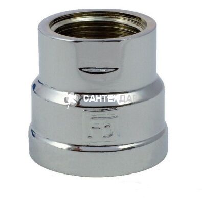 Муфта латунная редукционная FADO 3/4х1 ВВ хром
