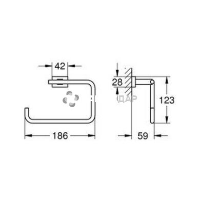 Рушникотримач Grohe Essentials Cube 40510001