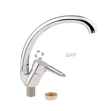 Смеситель для кухни GF Italy 02-008F-35 U CRM на гайке