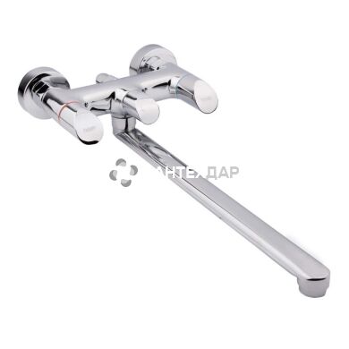 Смеситель для ванной буксовый Potato P2259 керамика
