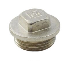 Заглушка латунная FADO 1 НР никель