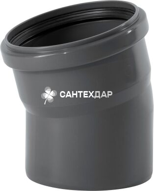 Колено ПП внутренней канализации Ostendorf Safe 160х15&deg;