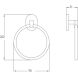 Кольцо для полотенец Potato P2904 хром
