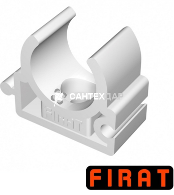 Крепление ППР Firat 25 мм белое