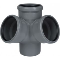 Крестовина двухплоскостная ПП внутренней канализации Ostendorf Safe 110/110/110х67&deg;