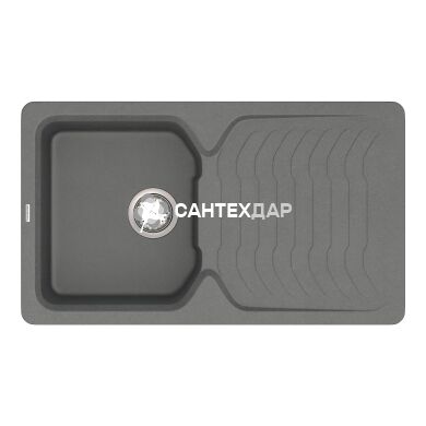 Мойка кварцевая Vankor Sigma SMP 02.85 Gray + сифон