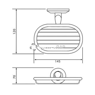 Мильниця Potato P2902-2 хром