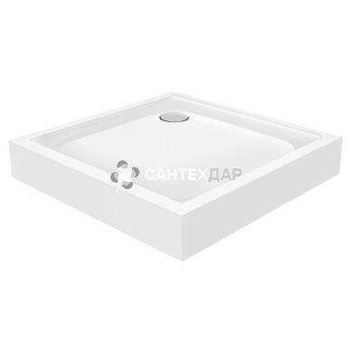 Набор Qtap душевая кабина Taurus WHI1099SC6 Clear + поддон Unisquare 309915
