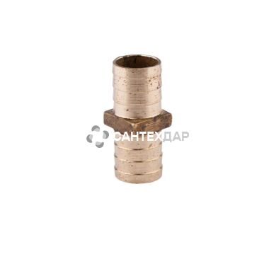 Штуцер-одинарник латунный 20 мм