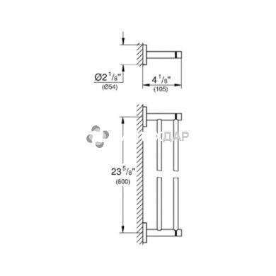 Тримач для рушника Grohe Essentials 40802001 подвійний