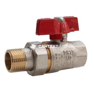 Кран кульовий Fado NEW 3/4" американка пряма метелик