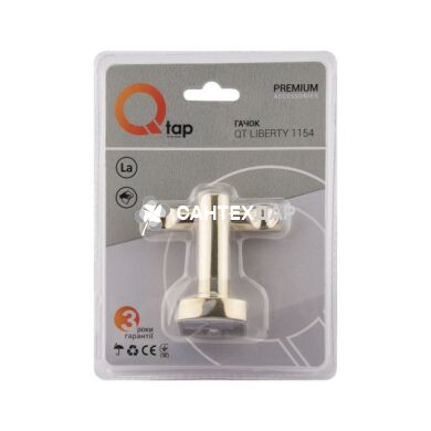 Крючок настенный QT Liberty ORO 1154 двойной