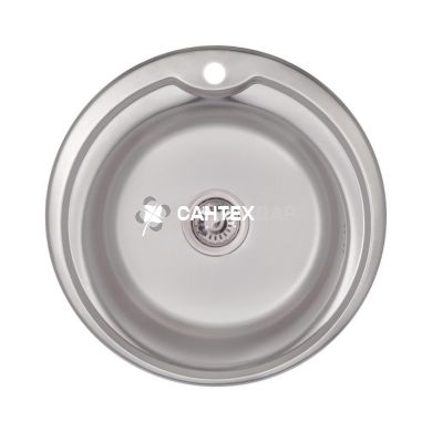 Кухонная мойка LIDZ 510-D Satin 0,6 мм