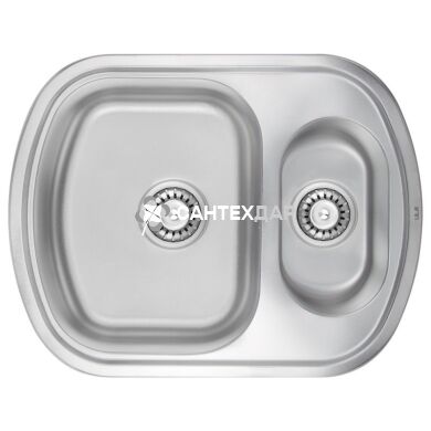 Мойка кухонная ULA 7703 ZS нержавейка Satin 0.8 мм двойная
