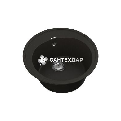 Мойка кварцевая Vankor Sity SMR 01.50 Black + сифон