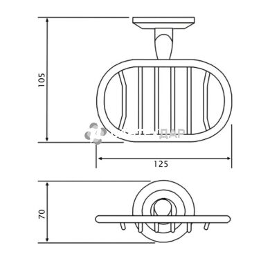 Мильниця Potato P2902-1 хром