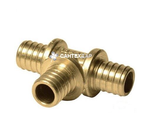 Тройник KAN Push 25x3.5/18x2/25x3.5 мм латунь